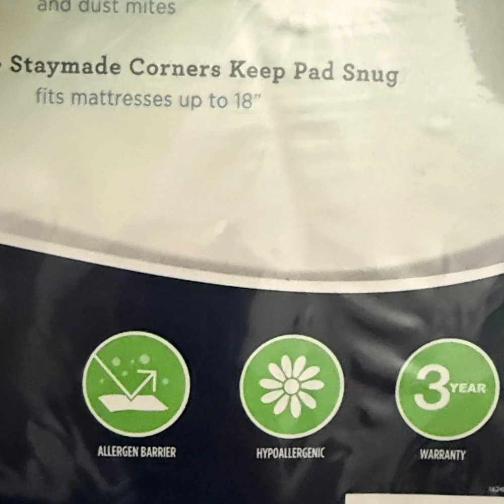 Serta Perfect Sleeper Allergen Barrier Mattress Pad